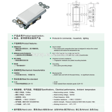 YGD-003 OEM design china product gfci double dimmer switch